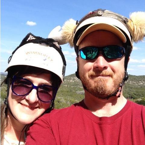 Ziplining for Valentine's Day in Wimberley