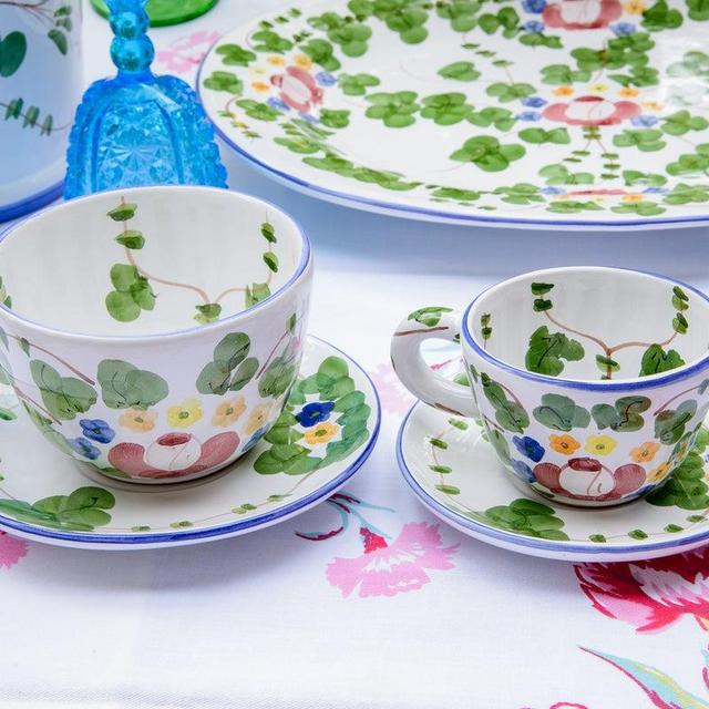 Classic Ivy large coffee cup and saucer - The Ivy Restaurant, Los Angeles
