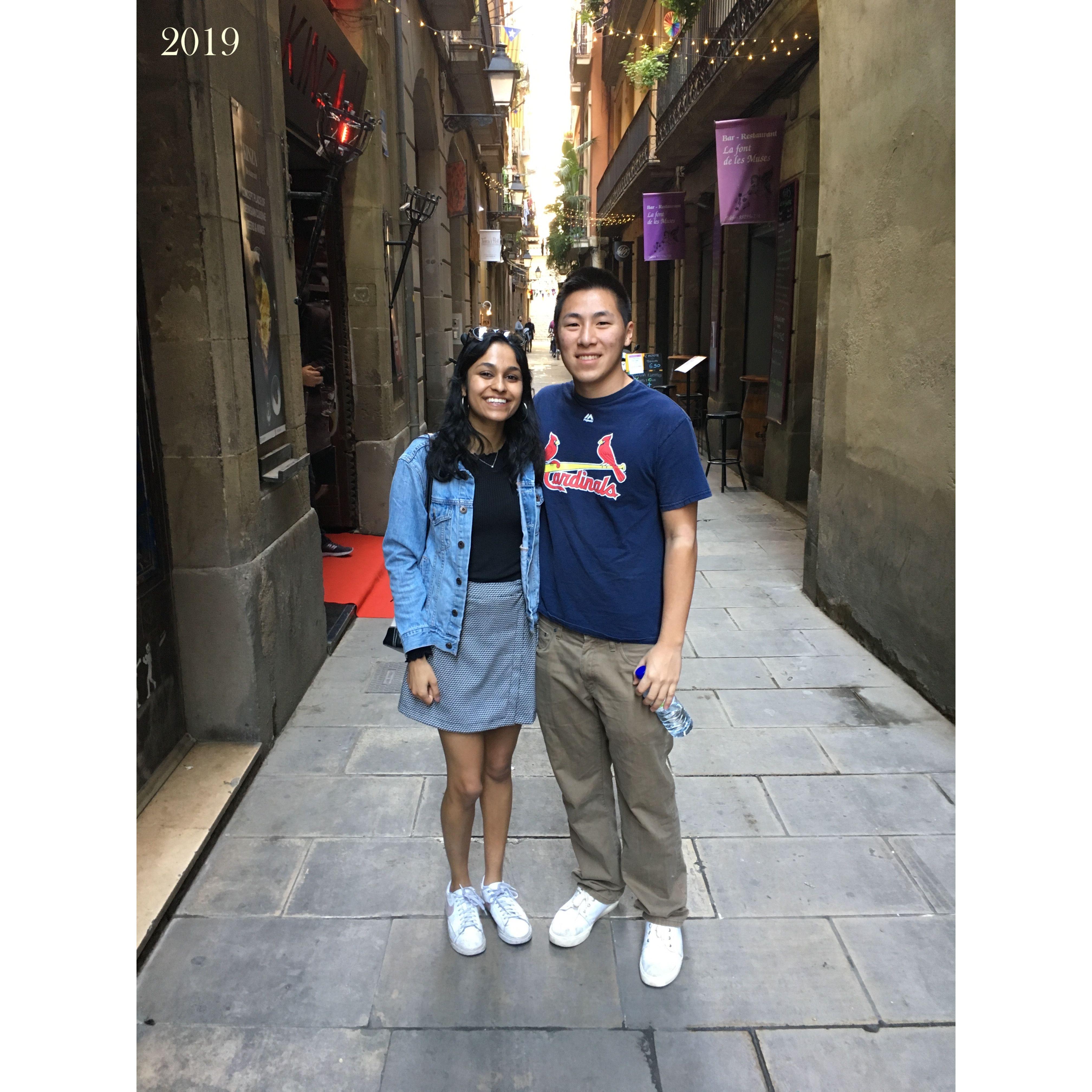 2019: First international trip together to Spain