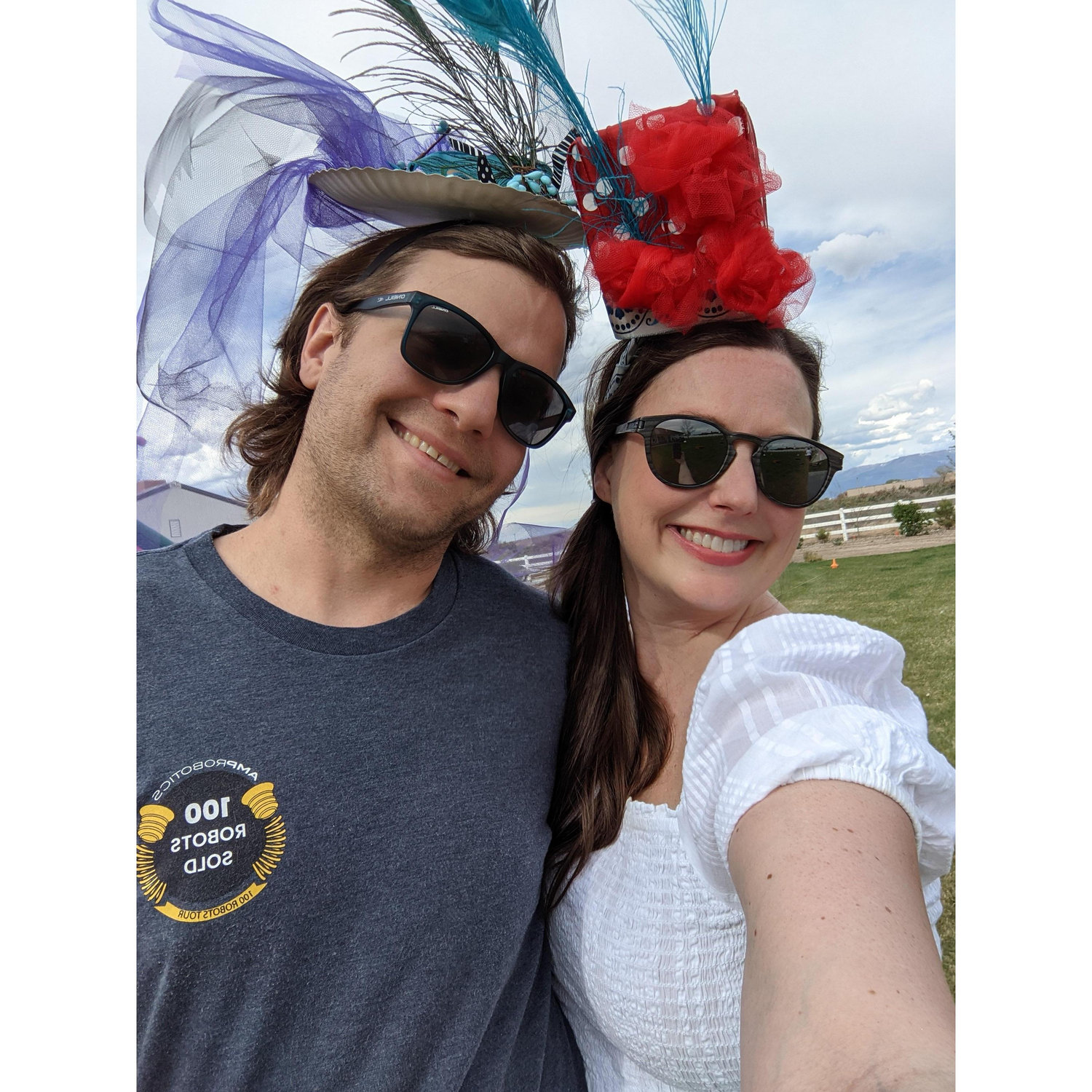 Our homemade Derby Day hats are pretty kickass