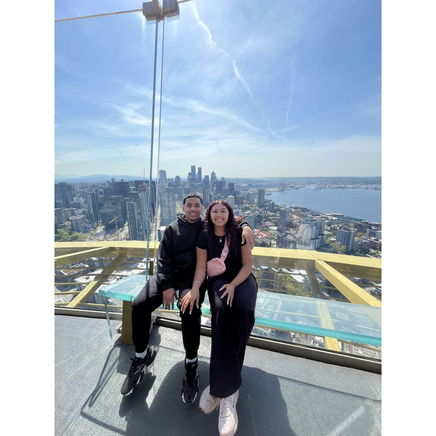 In the sky in Seattle