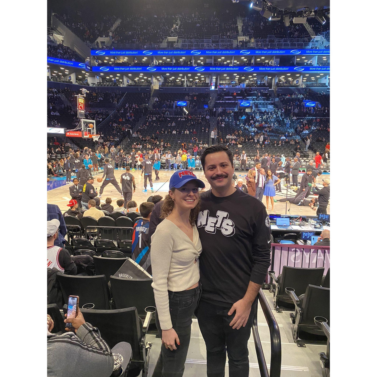 Cheering on the Nets in Brooklyn, NY 2024