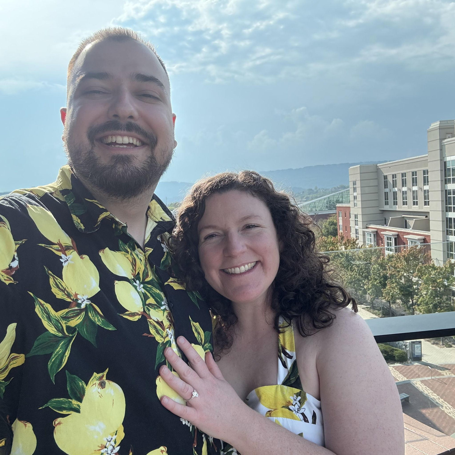 This is Right after we got engaged
