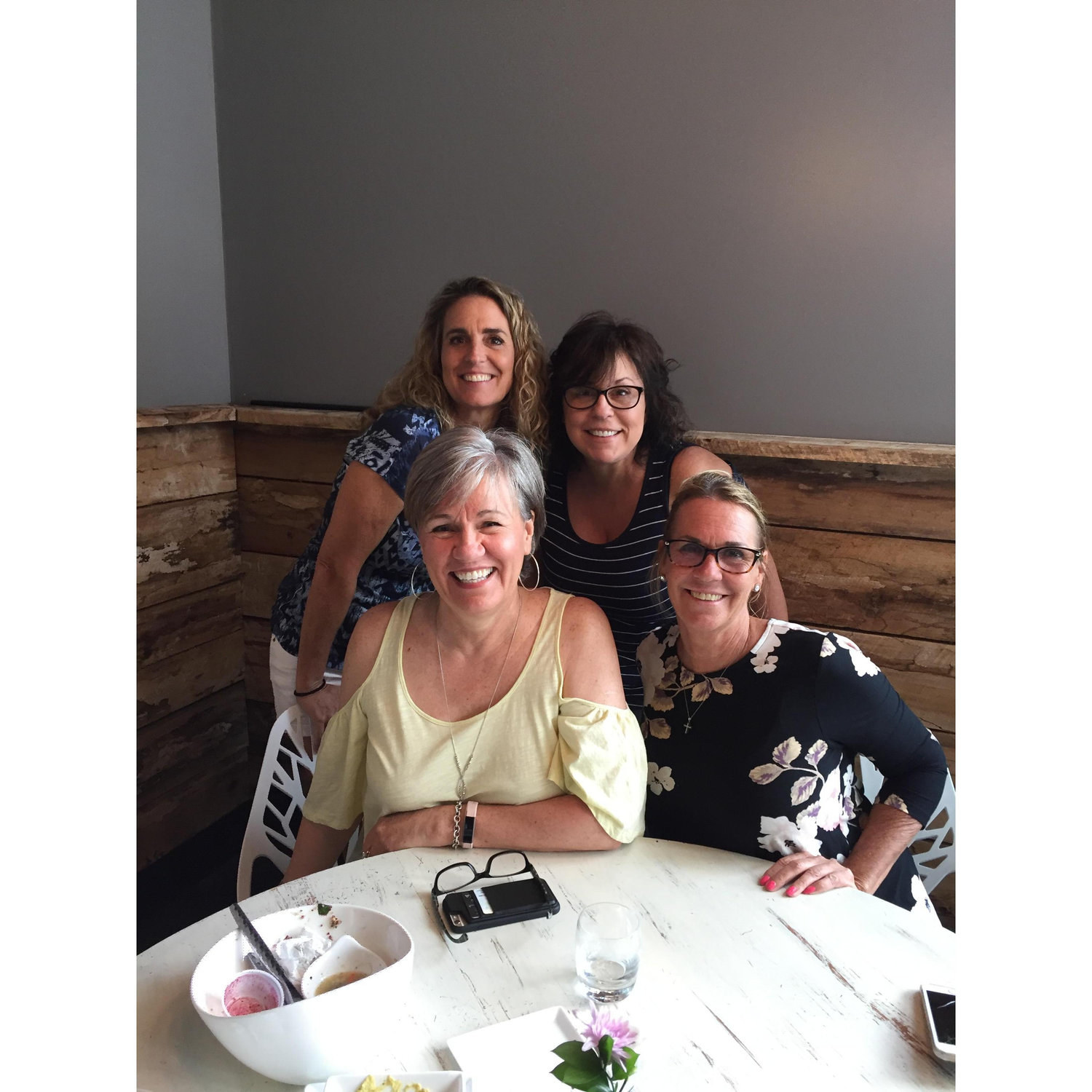 Back: Carrie, Jennifer,
Front: Holly , Sue in 2018