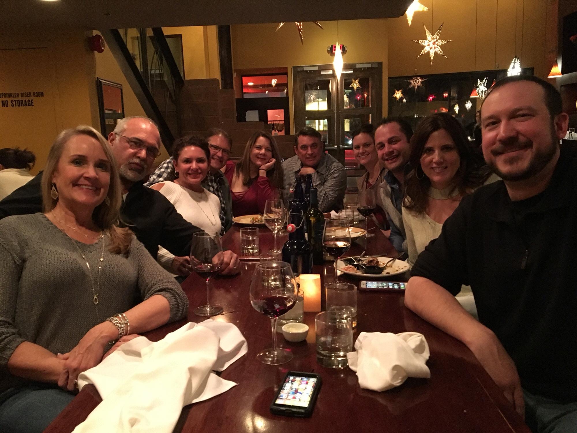 Dayna’s birthday dinner with FCN and Texan Pals🤠