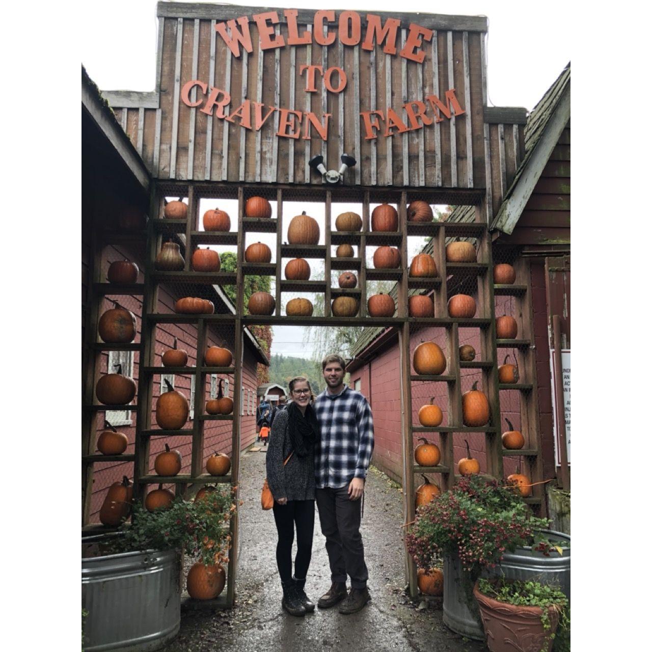 October 2020: Visiting the pumpkin patch!