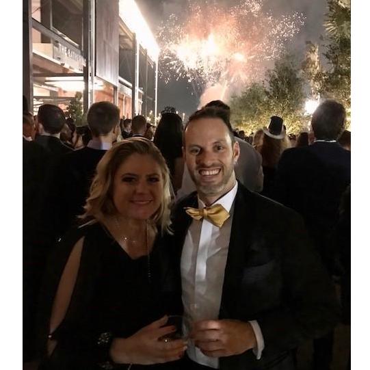NYE in Tampa! This was at armature works, which was walkable from Liz's and my apartment.