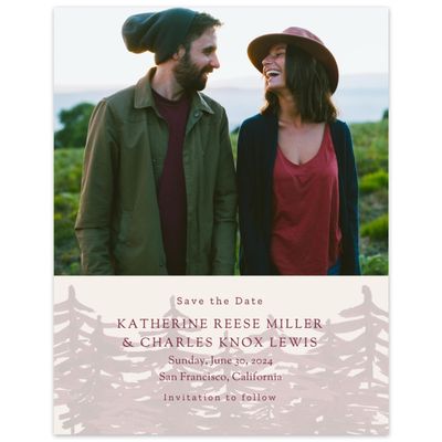 Cream, Beige Wedding Digital Save the Date - Camden Fade