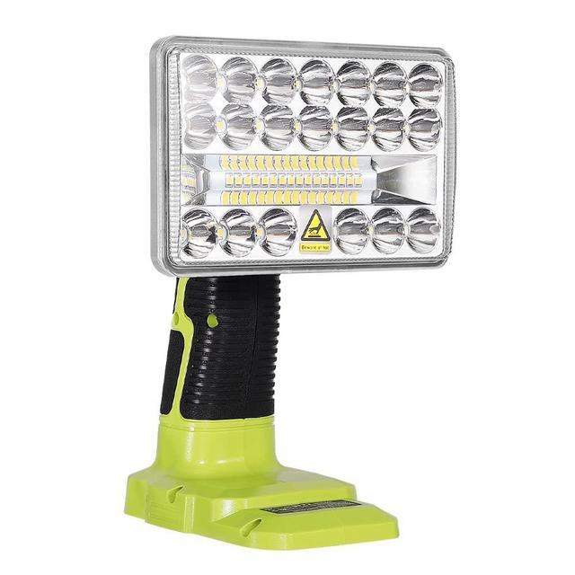 For Ryobi Cordless LED Work Light, LENMAX 18W 900LM-2000LM Jobsite Light, Compatible with Ryobi 18V 14.4V ONE+ Lithium NiCd NiMh Battery P108 with 3 Modes Setting & 110 Degree Pivoting