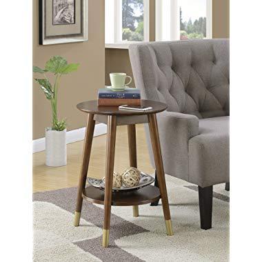 Convenience Concepts Wilson Mid Century Accent End Table, Espresso