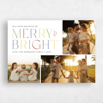 White Holiday Card - Cavalier