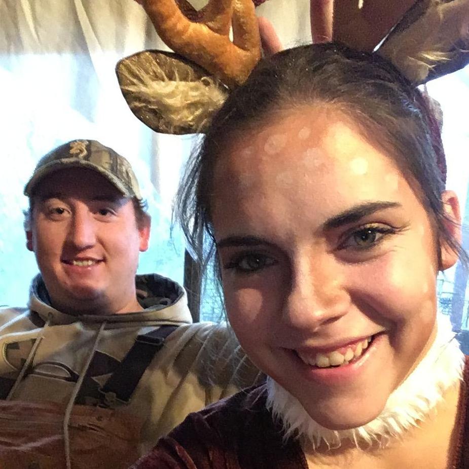Halloween the season after Max got his first deer! We saw the deer costume and I couldn't resist. Max loved it because his costume, a hunter (which was barely a costume) was pretty damn easy to do.