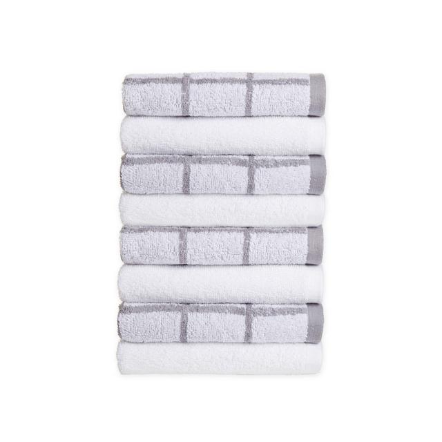 Simply Essential™ Cotton Washcloths in Alloy (Set of 8)