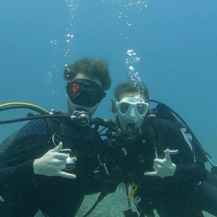 Our first trip to Hawaii together included some epic underwater adventures.