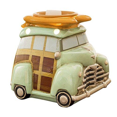 Scentsationals Retro Collection - Surf Woody Wagon - Scented Wax Warmer - Vintage Beach Car Wax Cube Melter & Burner - Electric Fragrance Home Air Freshener Gift