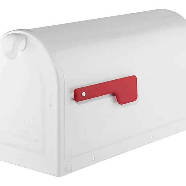 Architectural Mailboxes 7900W-10 MB2 Post Mount Mailbox, Large, White