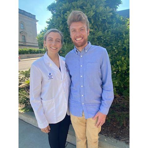 Lindsey's Match Day at the start of medical school - Fall 2022