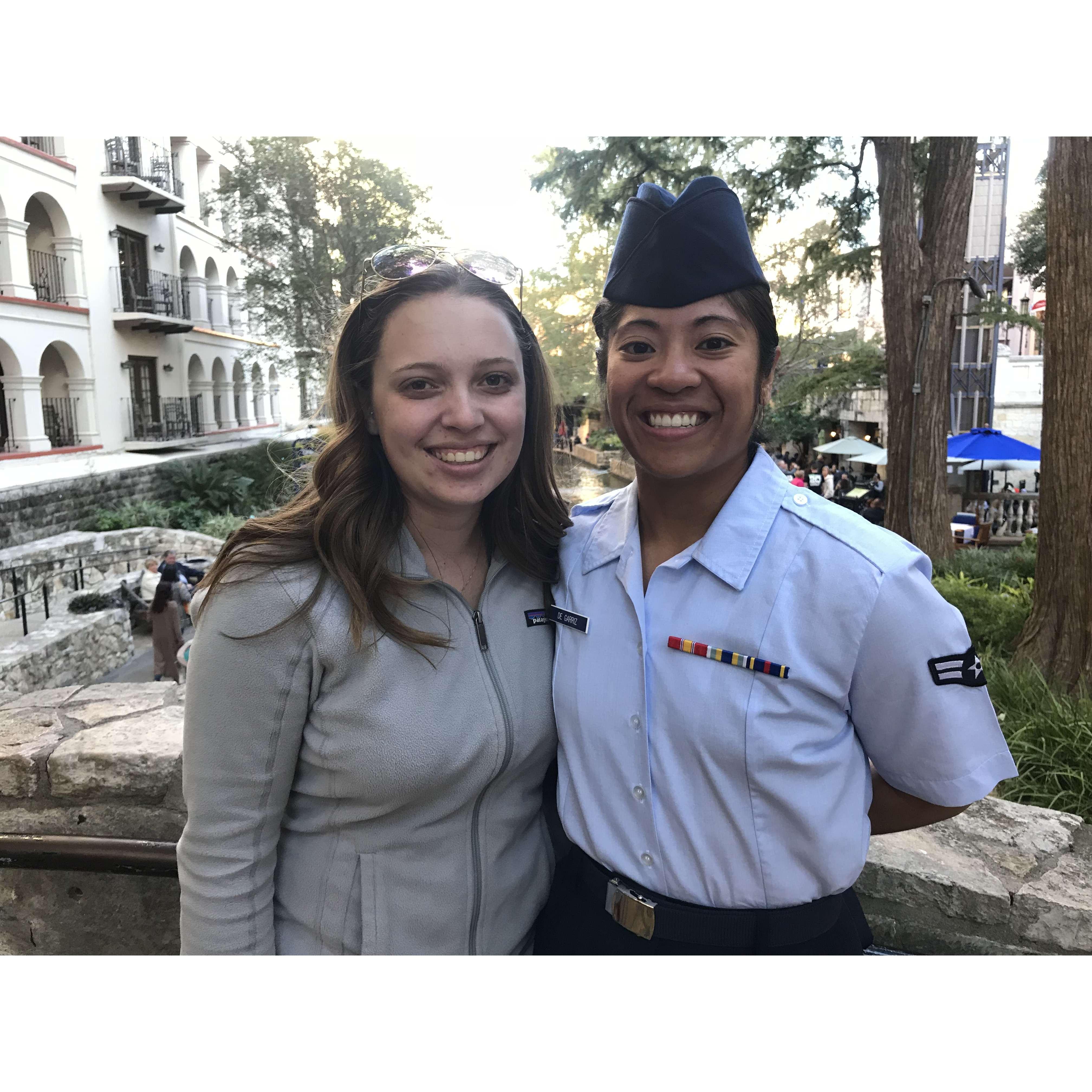 Bianca graduated from Basic Training in October 2017. Erika joined the de Garriz crew to attend graduation in San Antonio, TX