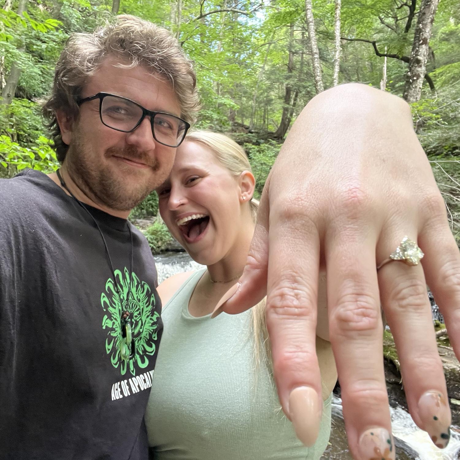 The day Vince proposed in our special place :)