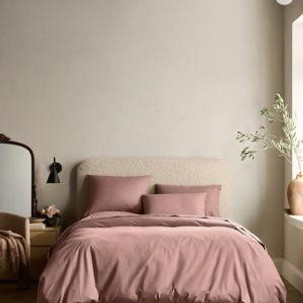 Organic Crisp Percale Deluxe Bedding Bundle - Queen Fig Color