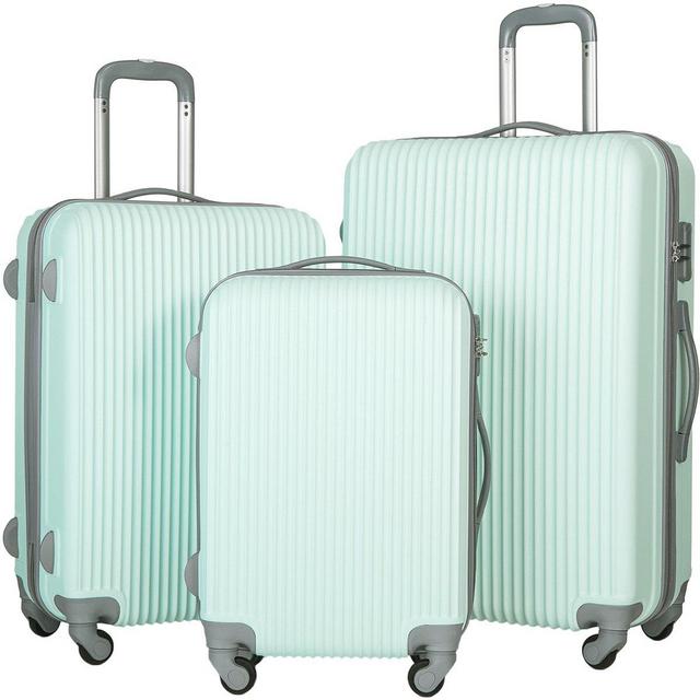 3 Piece Mint Luggage Set