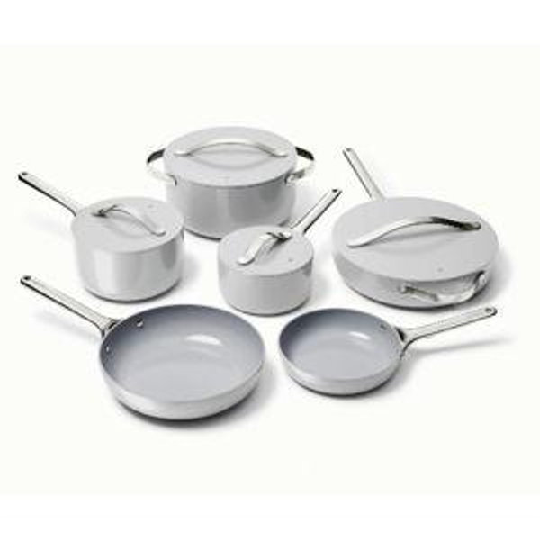 Ceramic Cookware & Minis Set | Nonstick Pots & Pans Set | Non-Toxic | Caraway