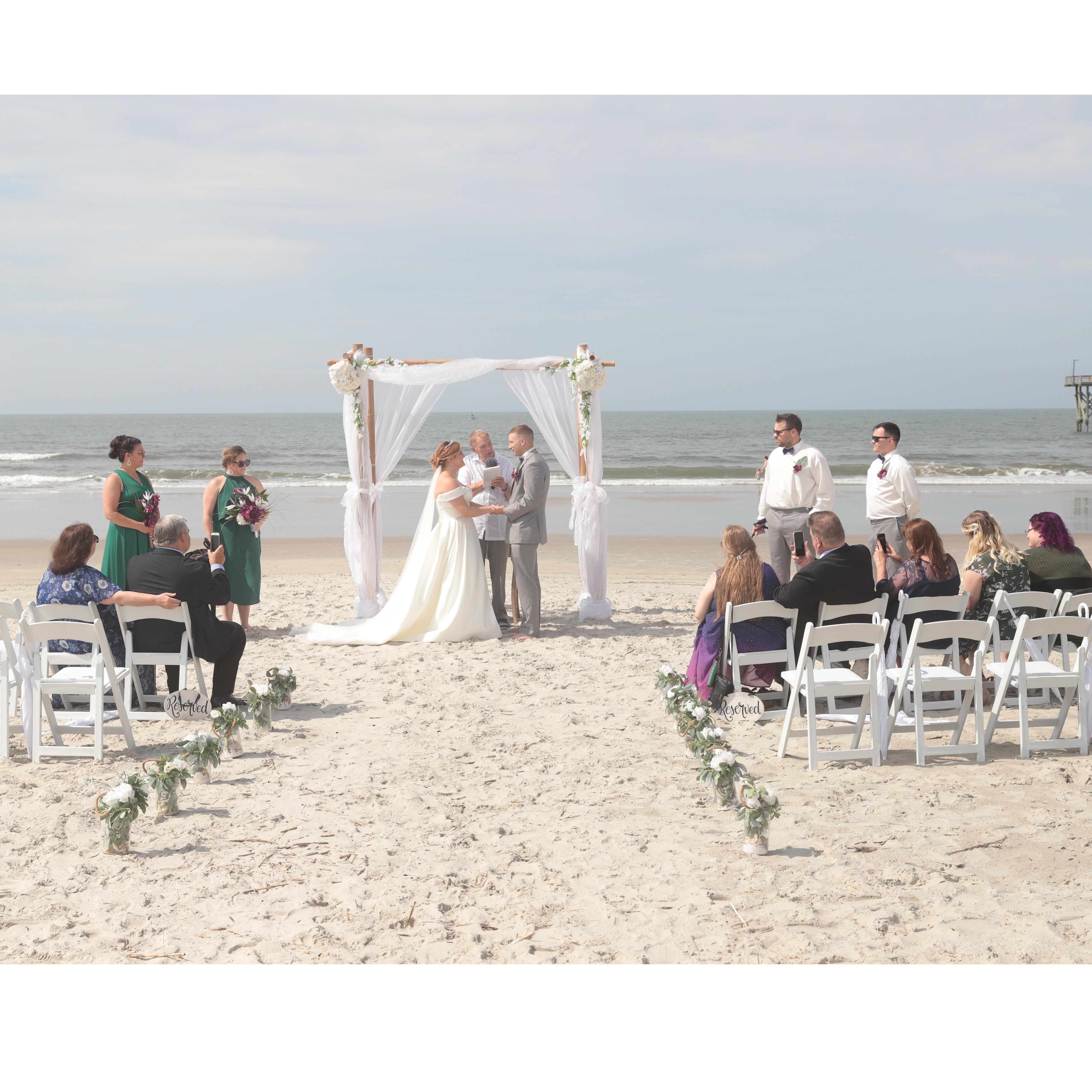 A very intimate ceremony
