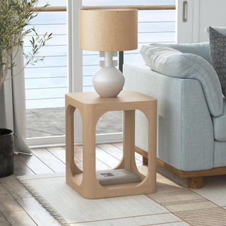 Addison Wood Storage Accent Table