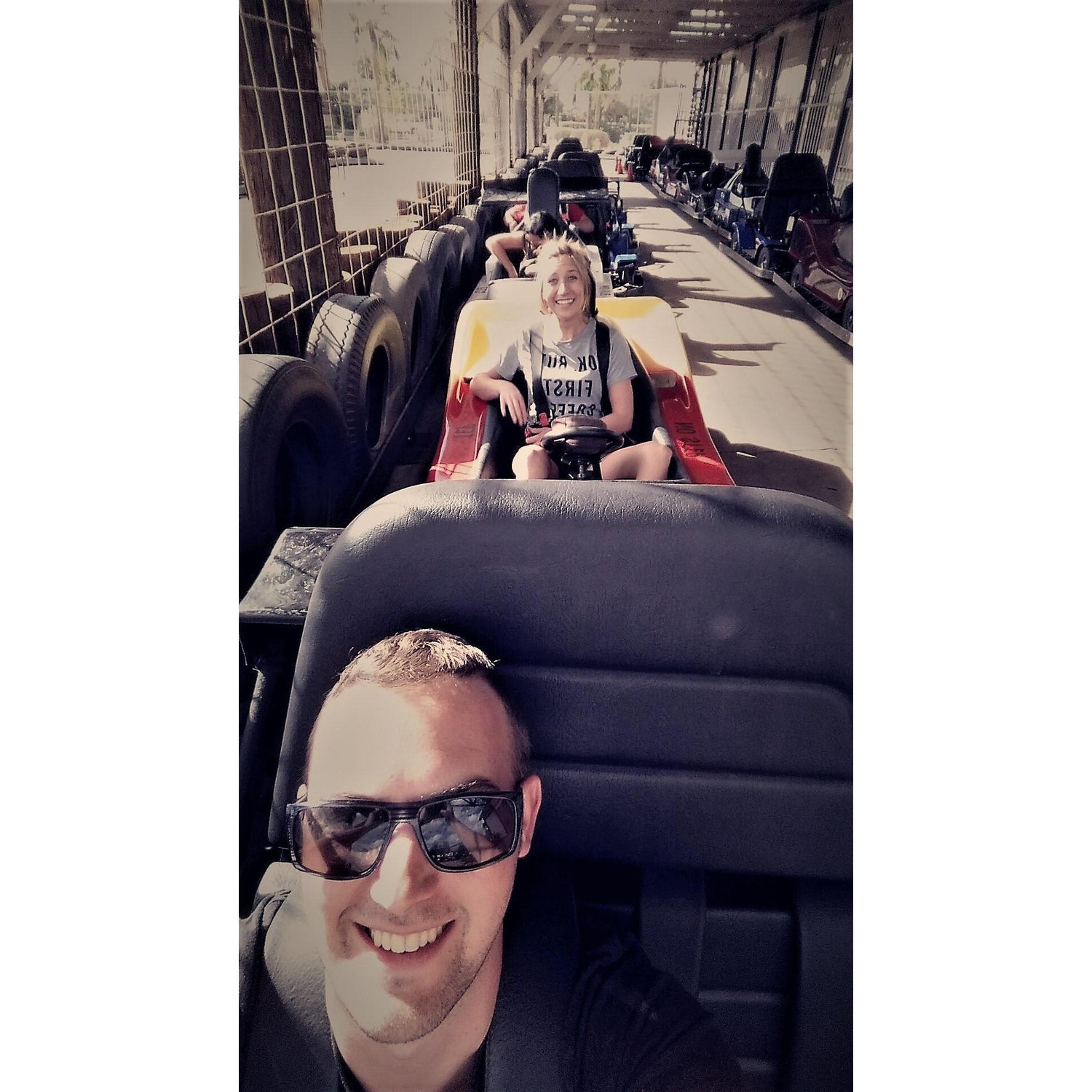 Go kart racing!