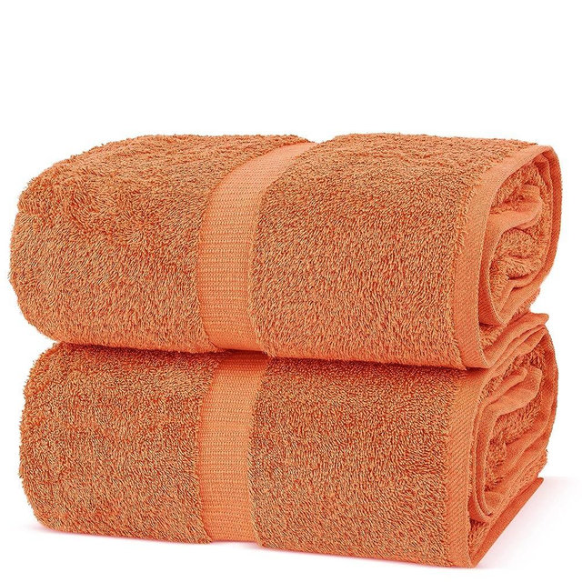 Chakir Turkish Linens, 100% Cotton Premium Quality Turkish Bath Sheets (35''x70'' Large Bath Sheet Towels - Coral)