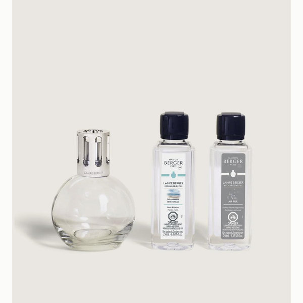 Essential Round Lamp Ritual Starter Kit with Air Pur So Neutral + Ocean Breeze