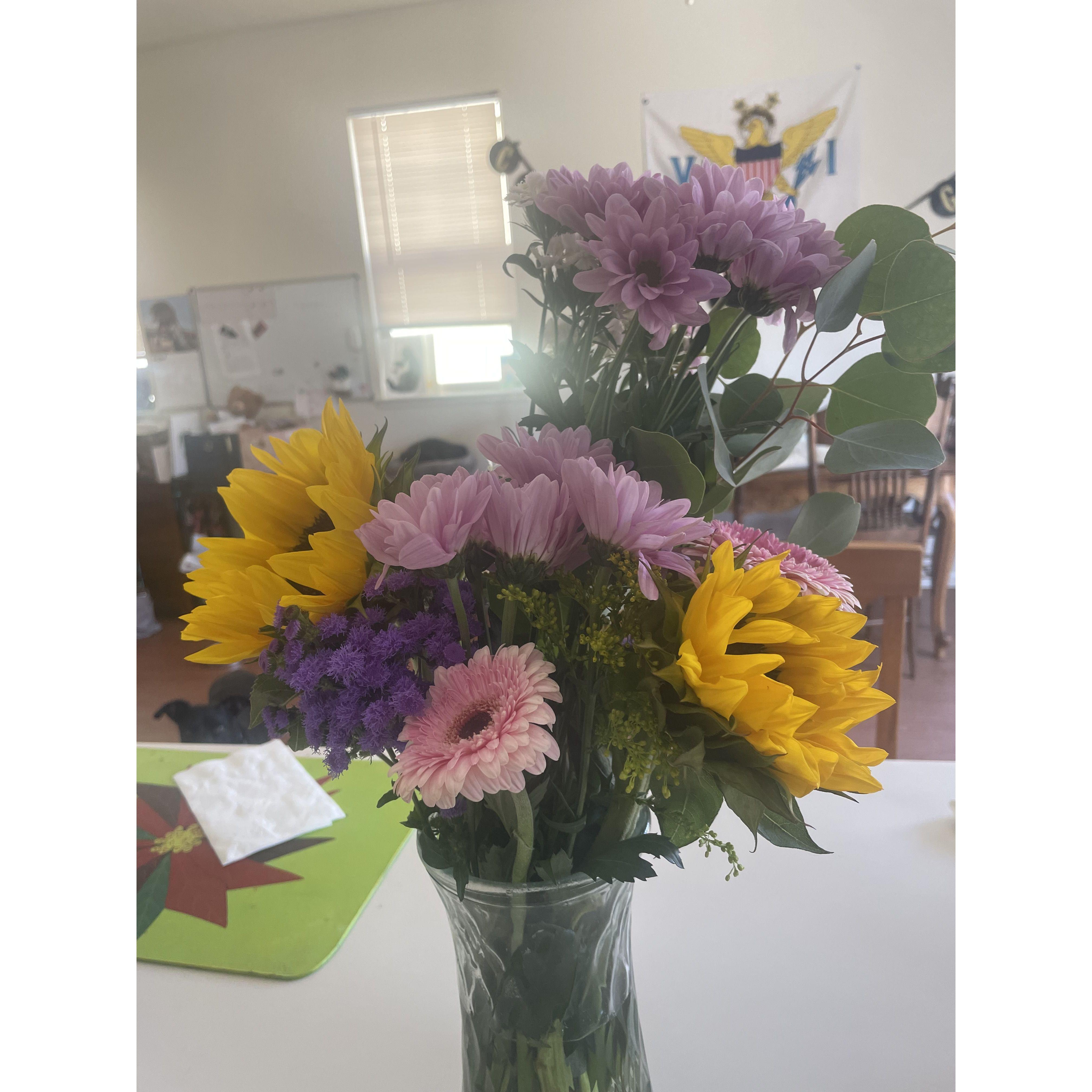 Flowers for our 4 year anniversary of dating