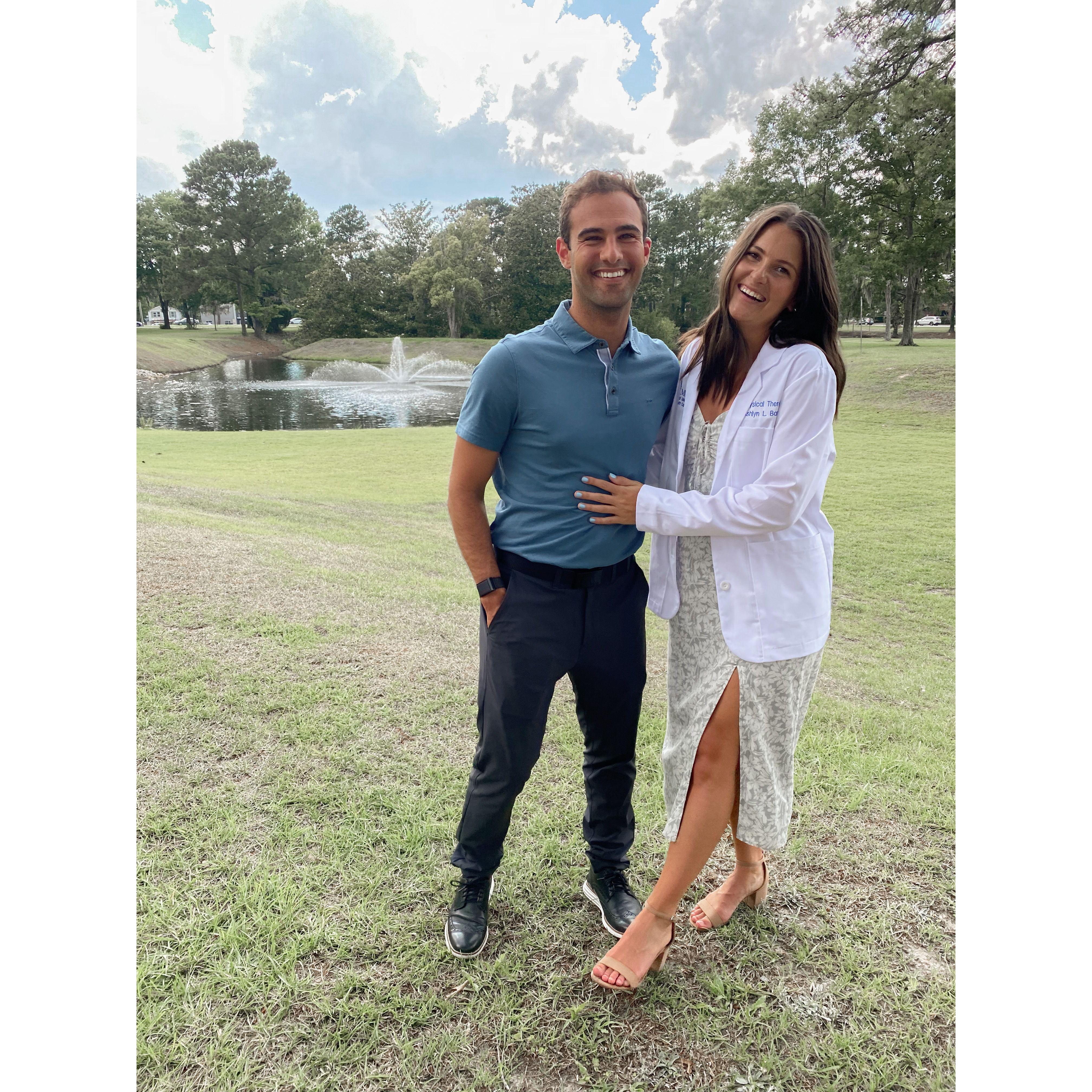 When Ash got her white coat in DPT school