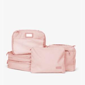 Packing Cubes Set (5 Pieces) in Pink Sand