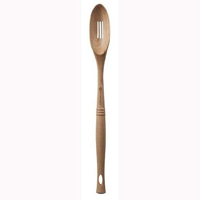 Le Creuset Revolution Slotted Spoon, 12.5" x 2.5", Wood