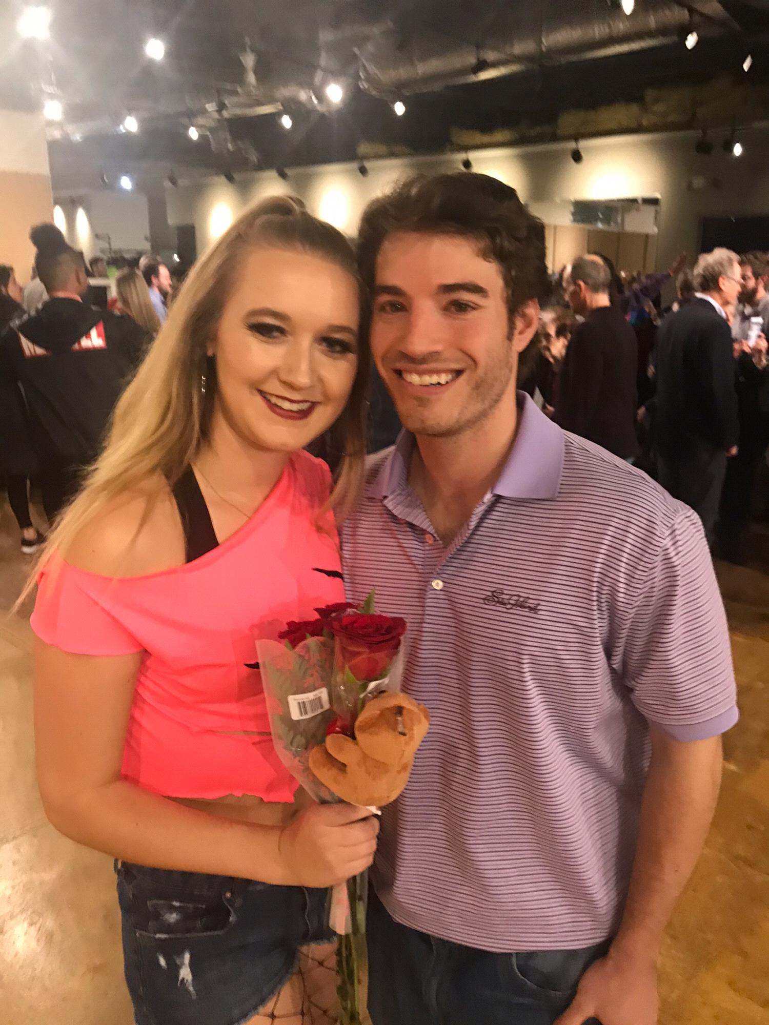 Michael got to see Amber perform in a dance recital for the first time before this pic!