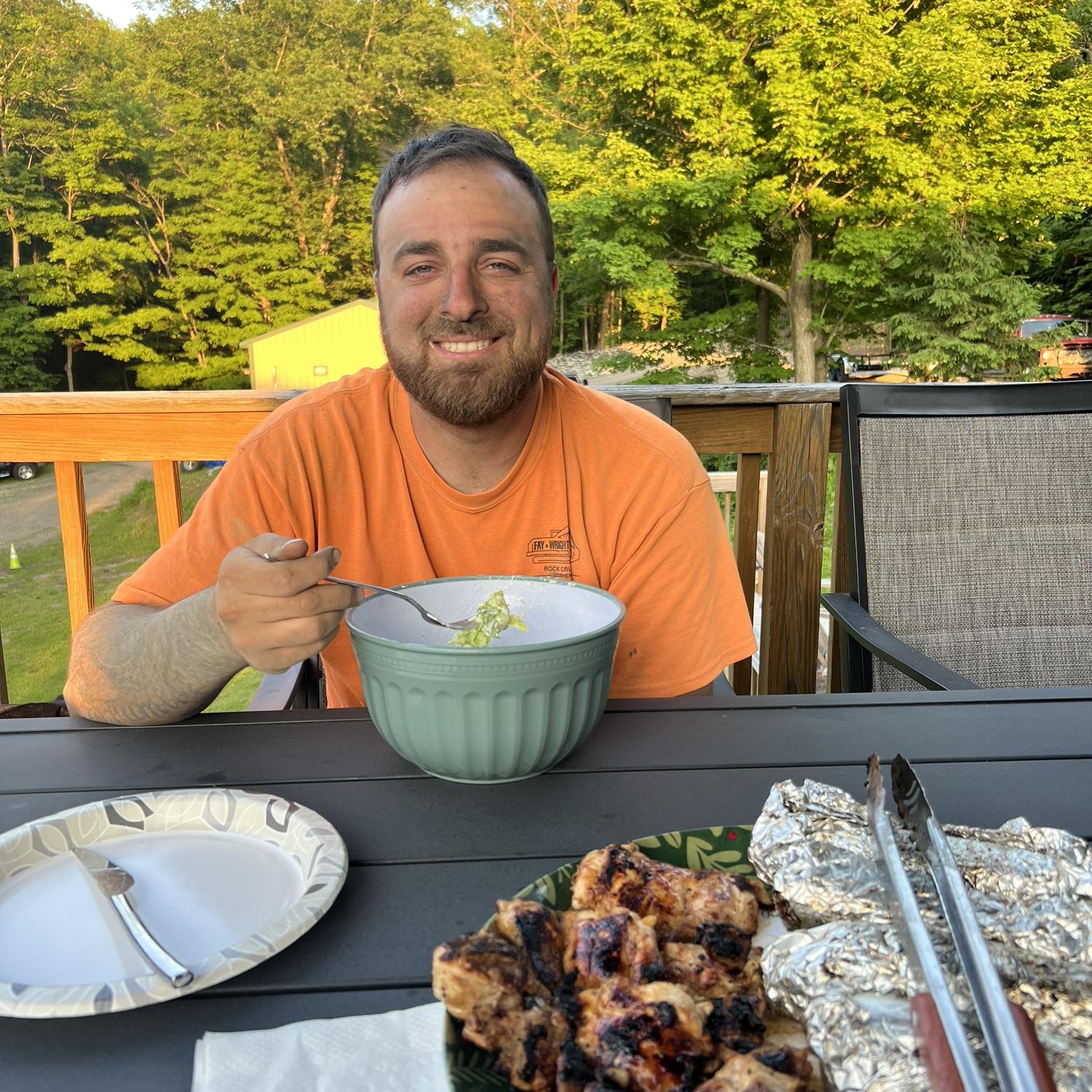 First summer we really got to enjoy our home together