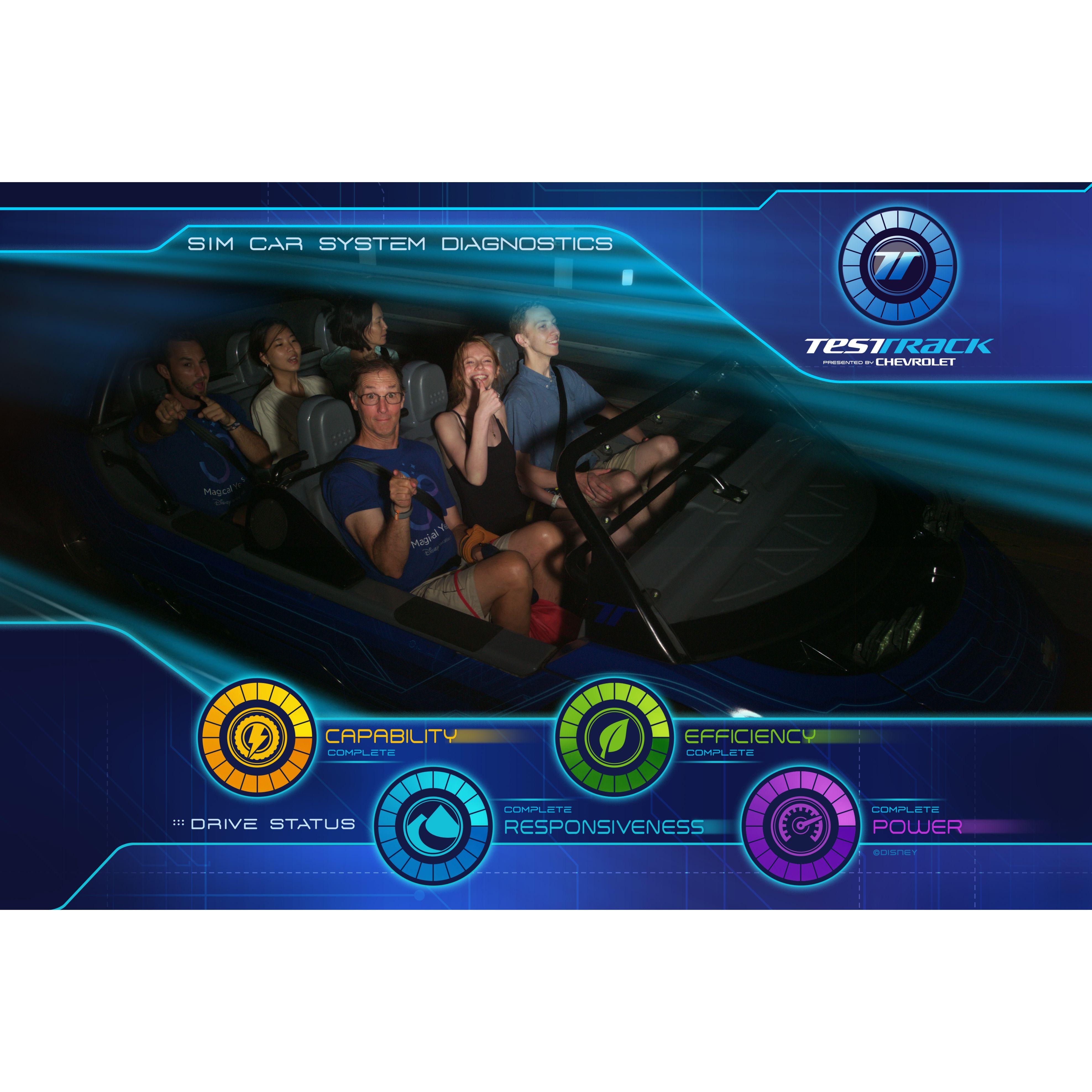 Enjoying EPCOT after the engagement