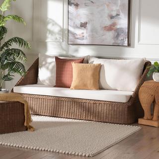 Bali & Pari Derris Bohemian Braided Rattan Sofa