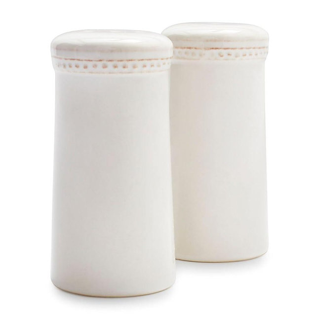 Sur La Table Pearl Stoneware Shaker Set, White