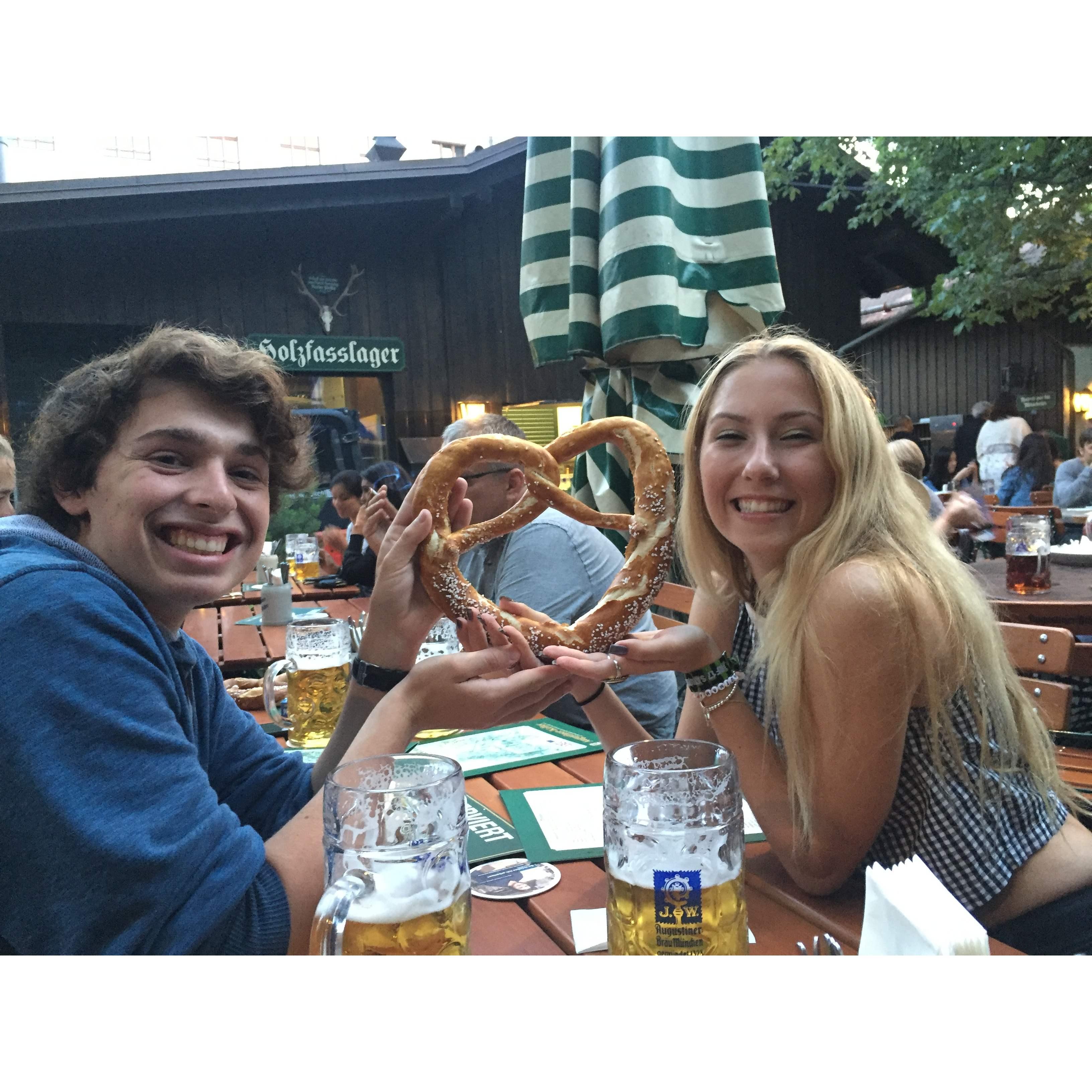 The summer after high school graduation we went to Munich!