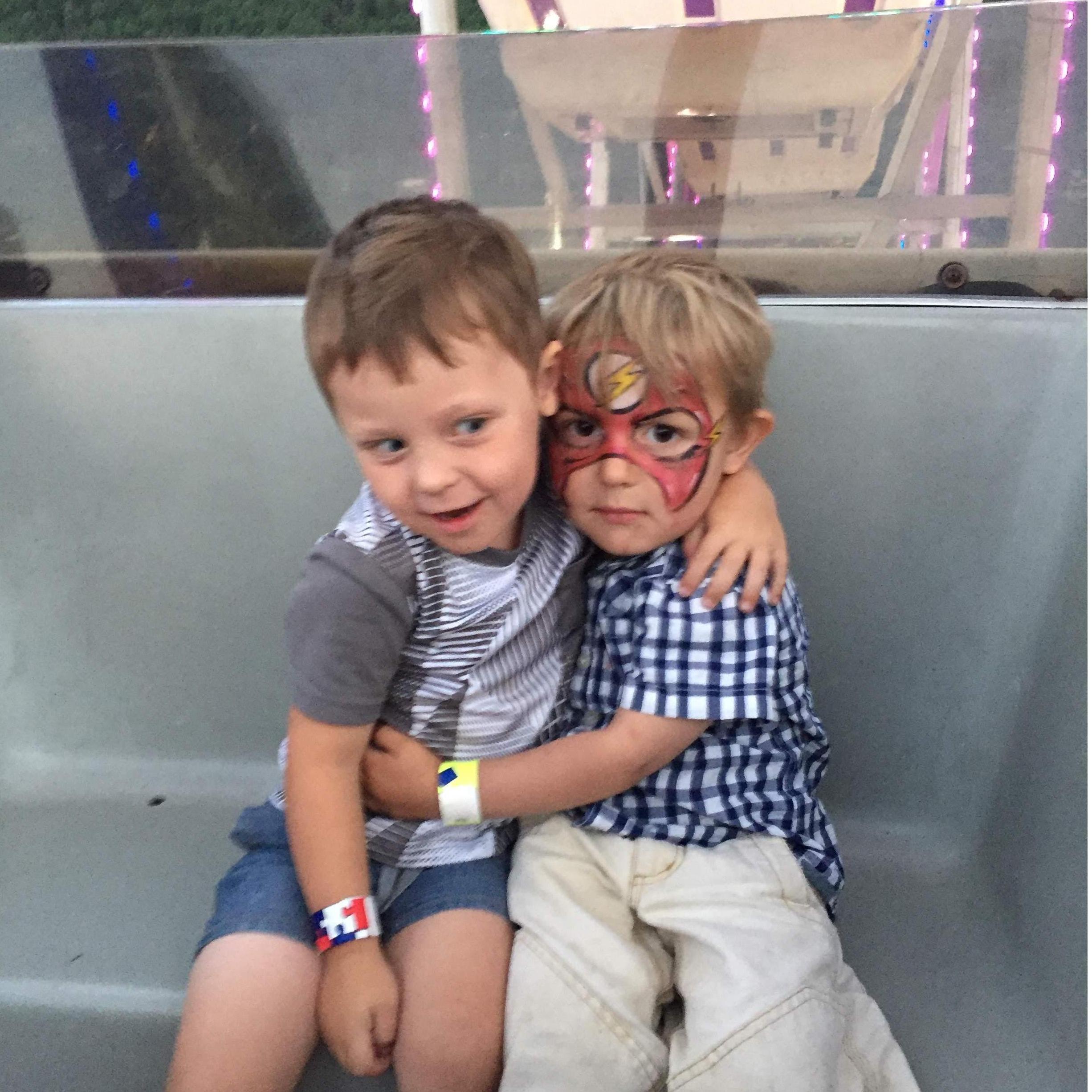 These two on the Ferris wheel during fair week!