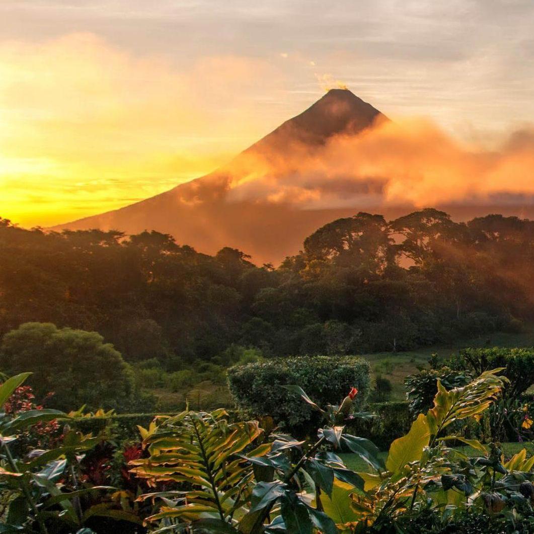 Arenal volcano in La Fortuna, Costa Rica