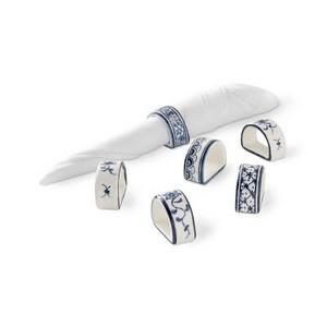 Azulejo Napkin Rings, Set of 6