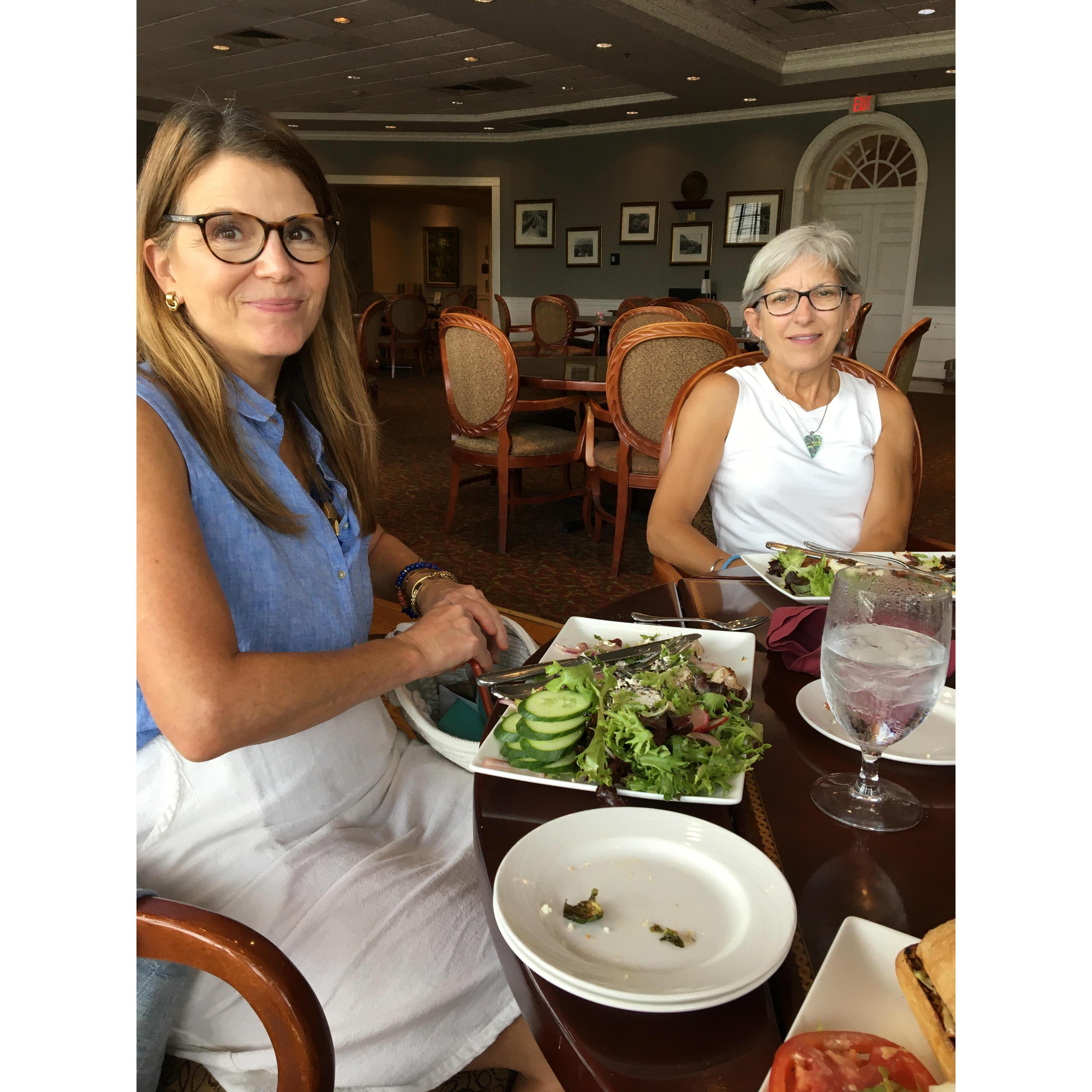 Moms tasting the menu at reception tour #2!