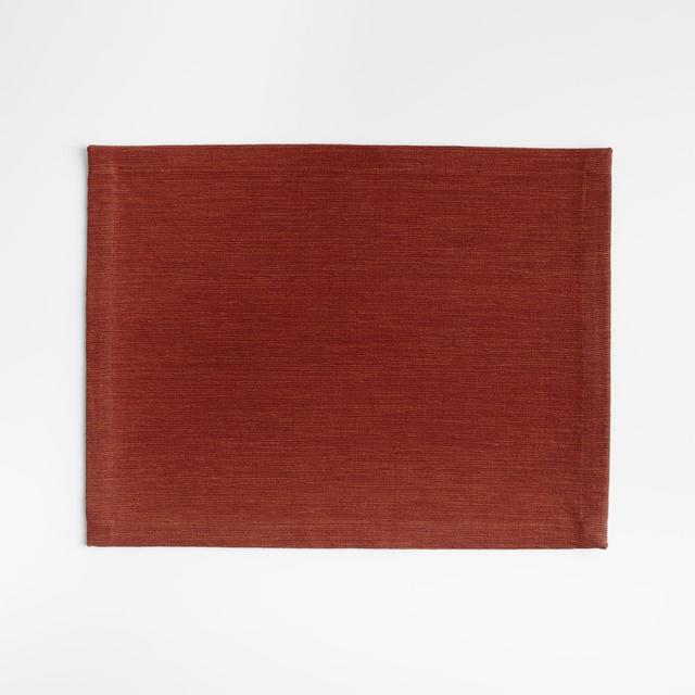 Aspen Red Ochre Cotton Placemat