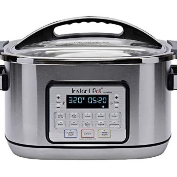 Instant Pot Aura 10-in-1 Multicooker Slow Cooker, 10 One-Touch Programs, 6 Qt, Silver (AURA 6Qt)rder