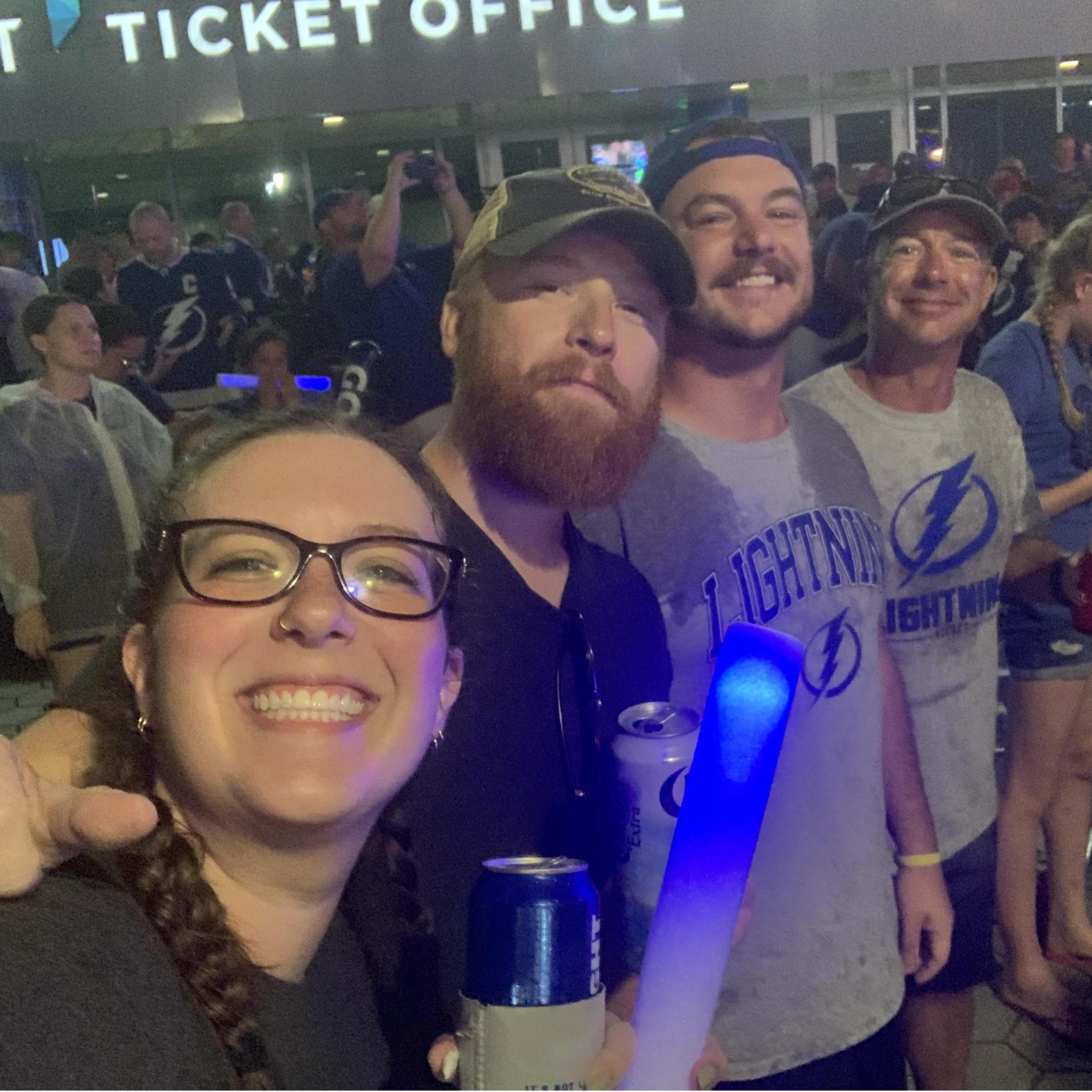 Watching the Lightning win the Stanley Cup!