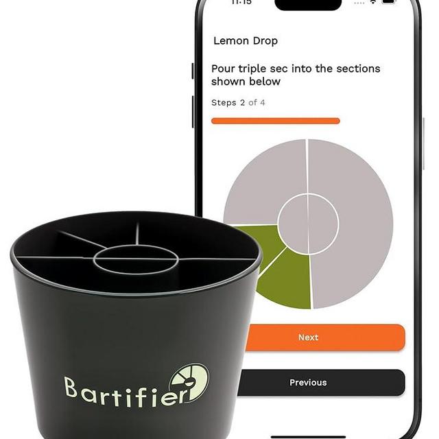 Bartifier - Portable Cocktail Maker Machine Drink Maker – 380+ Cocktails & 100+ Mocktails, App-Driven Device, Easy-to-Use Home Bar Cocktail Making Set for Perfect Cocktails. (Patent Pending)