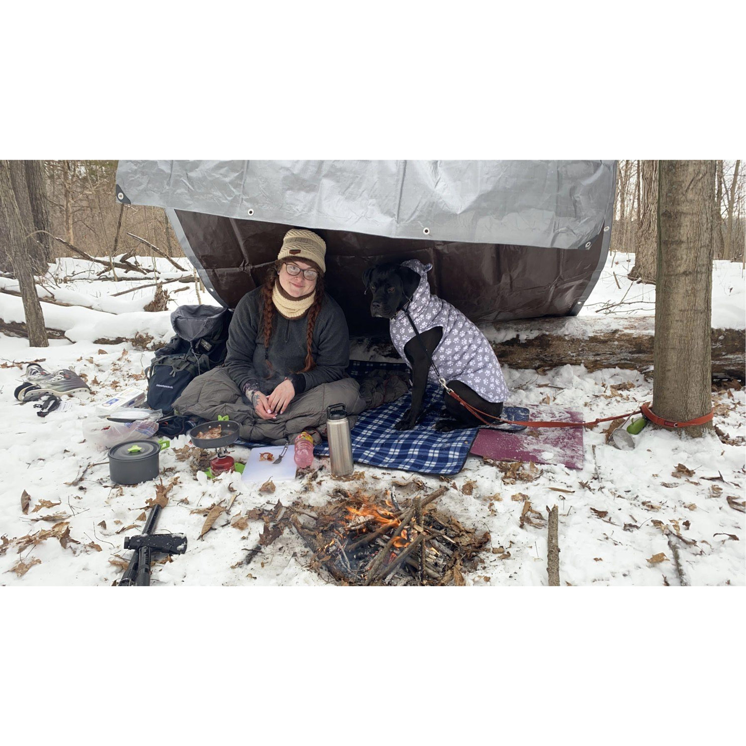 Our first winter day trip to Waterloo with Raven Mae